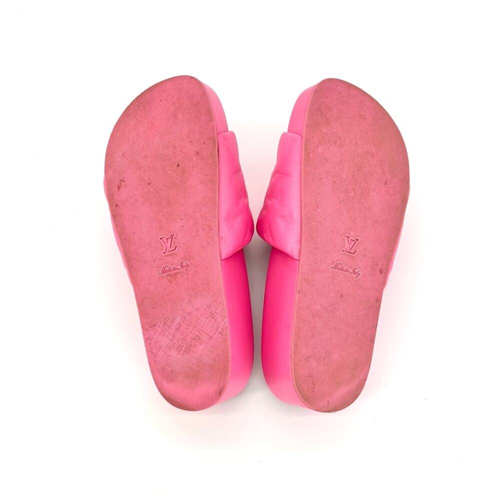 Louis Vuitton Jumbo Comfort Flatform Monogram Mules Slides 38 - Picture 6 of 7